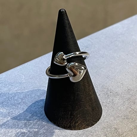 2502RG0582 / Double Heart motif design ring（Silver）