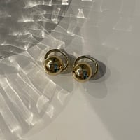 2311PR0606 / Metal ball hoop Pierce（Gold）