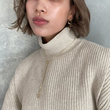 2601NC0376 / Choker chain necklace（Gold）