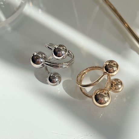 2309RG0313 / Big ball Ring （Gold）