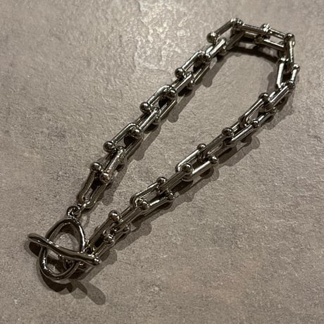 2412BR0059 / U type mini chain mantel Bracelet（Silver）