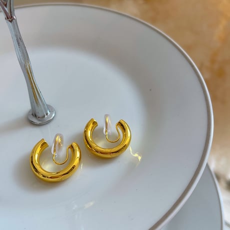 Metal Hoop Earring（Gold）/ 2203_ER0108