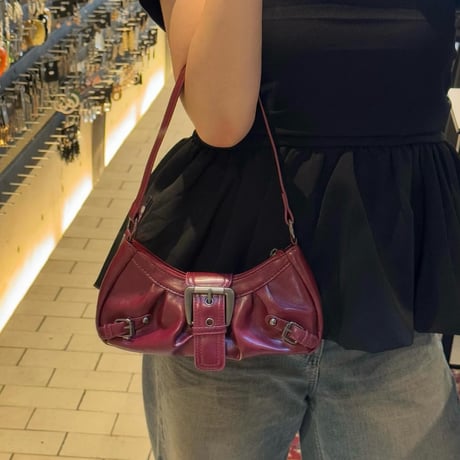 2507BG034(S)/ Mini Shoulder Bag （Red)