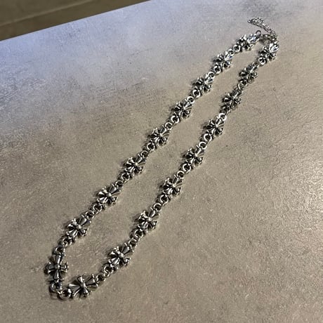 2508NC0354 /  Cross design chain Necklace（Silver）