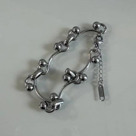 2603BR0119 / Ball curve chain bracelet（Silver）