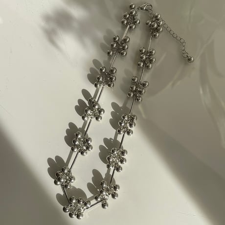 2311NC0212 / Ball&Bar Necklace（Silver）