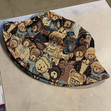 2601HW059(S) / Jacquard Bear Hat（Navy）