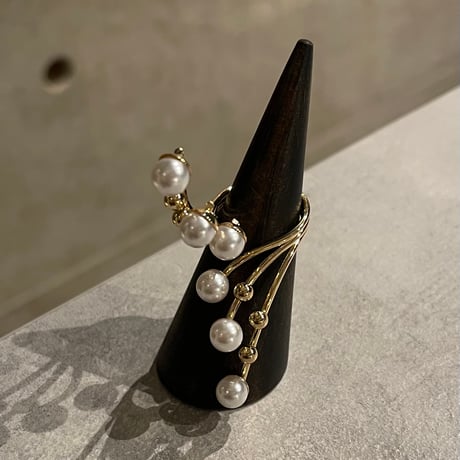 2512RG0711 / Long Pearl ring（Gold）