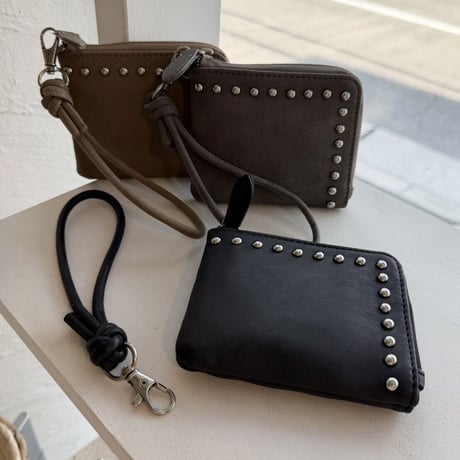 2607GS072(S)/ Studs Strap Wallet（Gray）