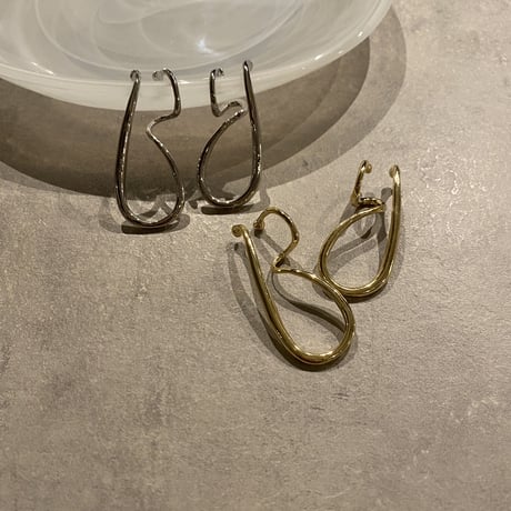 EC103 / Irregular curve Earcuff(Gold)