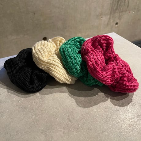 2504HA0065 / Color knit Hair rubber（Green)