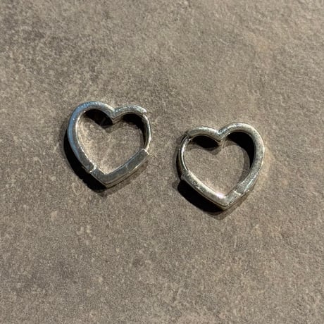 2501PR0743/ Mini Heart square hoop pierce（Silver）