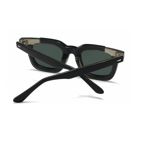 【 Legit Eyewear 】Sunglasses Konoe (Black Clear Grey/Green)