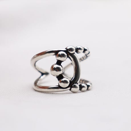 Cross metal ring（Silver） / 2408-RG0509