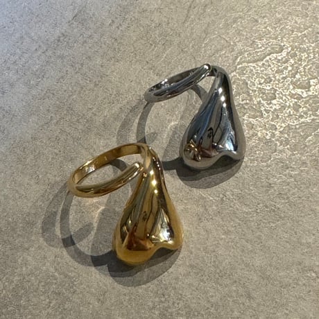 2408RG0505 / Wave Heart Design ring（Silver）
