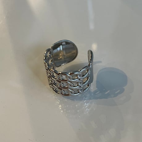 2401RG0380 / Circle connect chain ring（Silver）