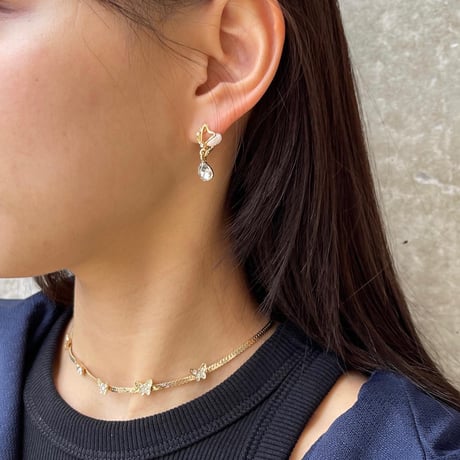 2305PR0565 / Butterfly motif mini Pierce（Gold）