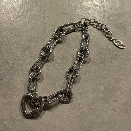 2510BR0103 / Heart chain Bracelet（Silver）