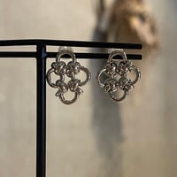 2510PR0818 / Knot connect circle Pierce（Silver）