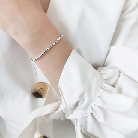 Round Beaded Chain Bracelet （Gold）/ BR-035