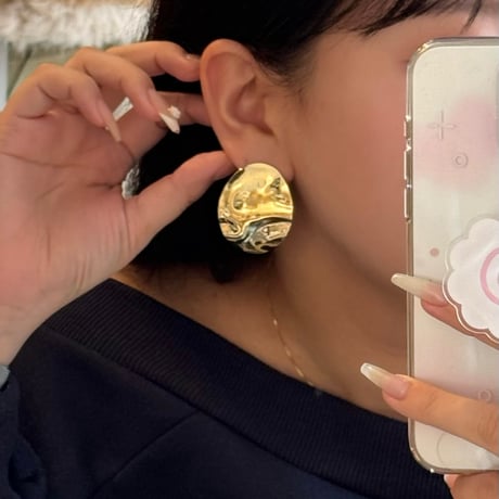 2411PR0730 / Craft curve plate Pierce（Gold）