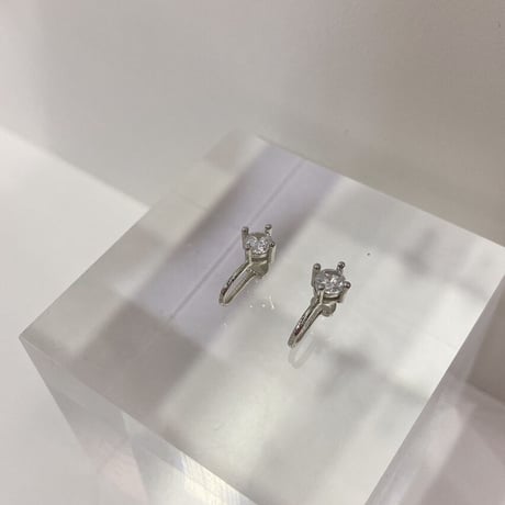 Small stone Earring（Silver）/ 2210_ER0122