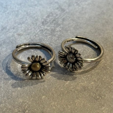 2505RG0635 / One piece flower  ring（Silver）