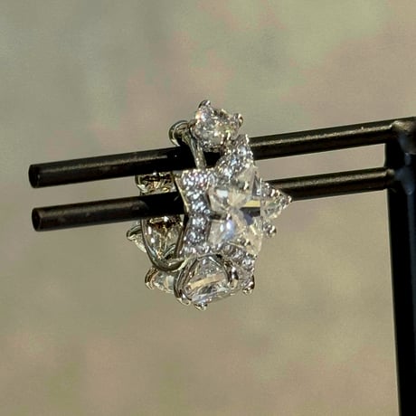 2504EC020 /  Star stone Ear Cuff（Silver）