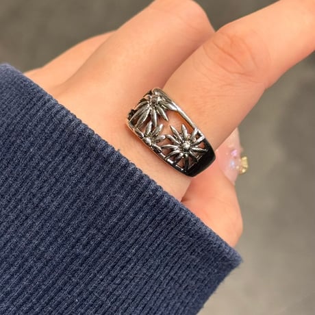 【Legit Eyewear】2501RG0559 / Logo Flower volume ring（Silver）