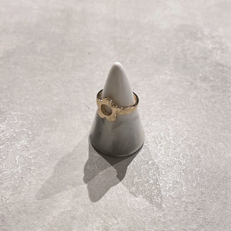 Metal flower motif ring（Gold） / 2211-RG0264