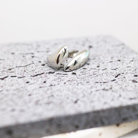 Smooth Drop Personality Open Ring（Silver） /  2111-RG145