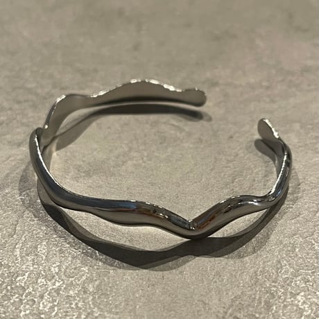 2502BR0069 / Craft wave bangle（Silver）