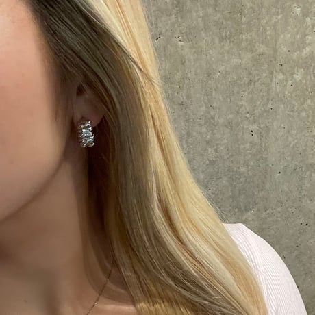 2503PR0755 / Wide design hoop Pierce（Silver）