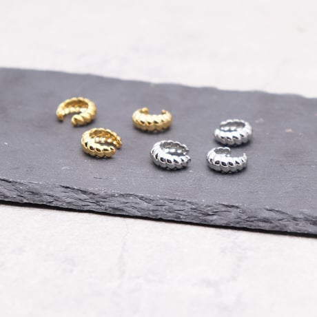 Crossiant Twisted Ear Cuff （SILVER）  / EC-034