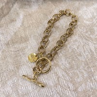 Calinouu original charm Craft mantel Bracelet（Gold）/ 2208_BR0143