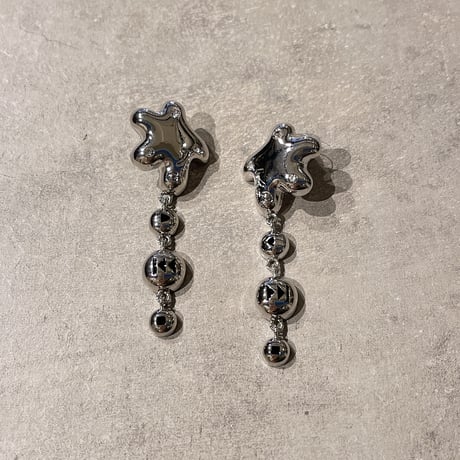 2304PR0555 / play button star motif Pierce（Silver）