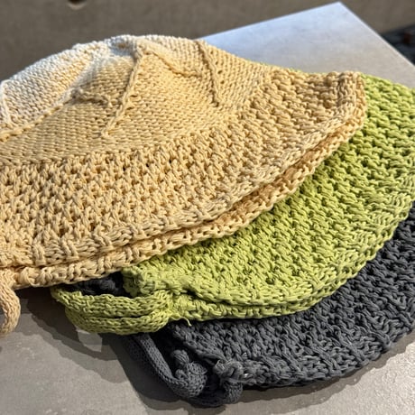 2503HW0079(S) / Wired Knit Bucket Bonnet（Beige）