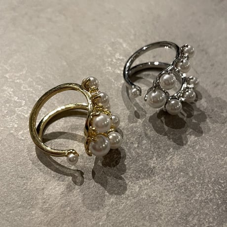 2212RG0274 / Double Line Pearl ring（Gold）