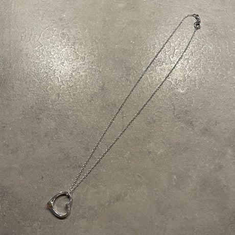 2502NC0285 / Twist heart motif Necklace（Silver）