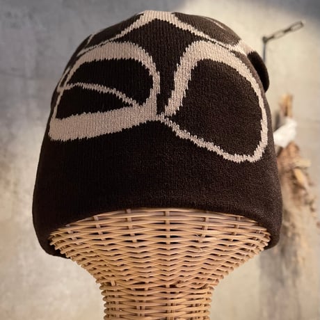 2501HW0068(S)/ Logo Knit beanie Cap（Brown）