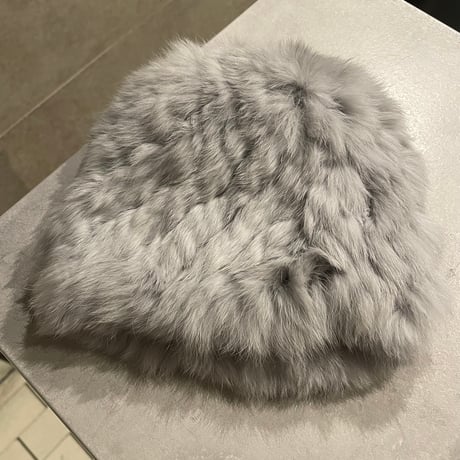 261SL0103AX(S) / Fur Skully Hat（Gray）