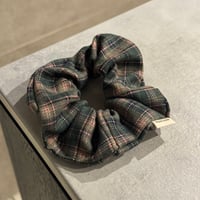 2511HA0076（S）/ Check Hair rubber（Navy)
