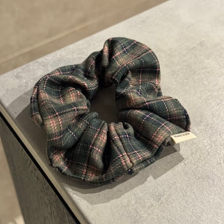 2511HA0076（S）/ Check Hair rubber（Navy)