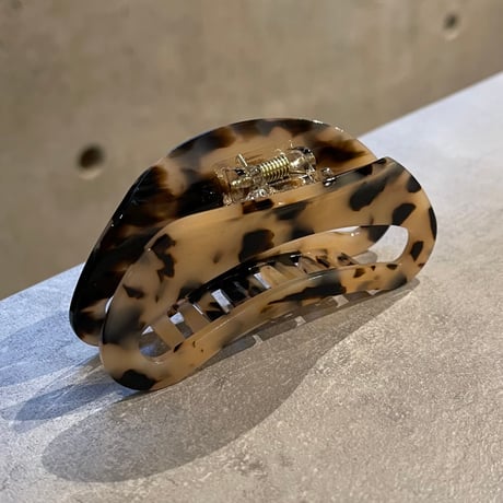 2602HA0082(S)/ Marble curve Hair Clip （Beige）