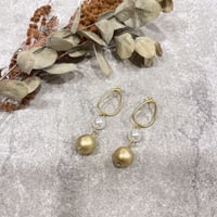 Mat Pearl Mix Pierce（Gold/Pearl） /  2204_PR0458