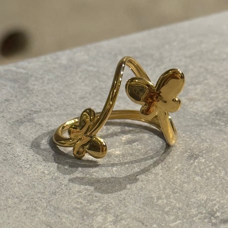 2512RG0692 / butterfly  cross ring（Gold）