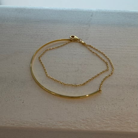 2604BR0124 / Docking chain Bracelet（Gold）