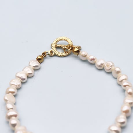 Mantel Freshwater Pearl Bracelet（Pearl）/ 2106-BR061