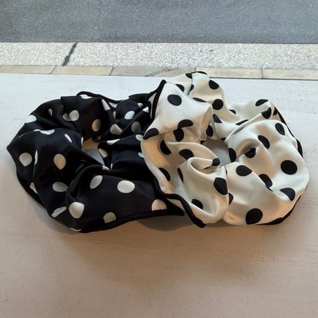 2606HA0095(S)/ Satin Dot Hair rubber（White）