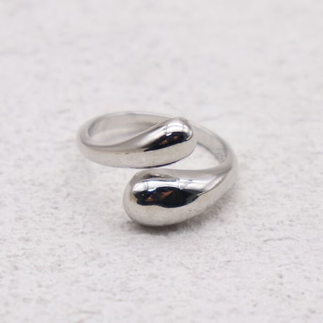 2402RG0392 / Cross drop ring （S / Silver）